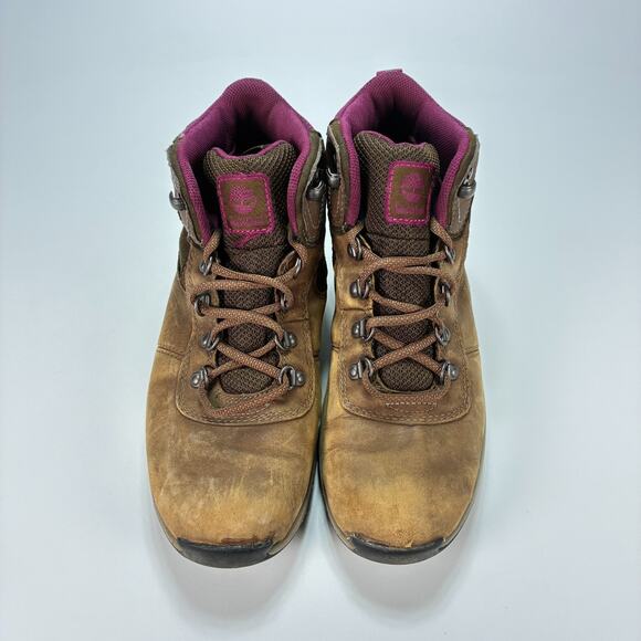 Timberland Mt. Maddsen Brown Leather Waterproof Hiking Boots A1Q52 Womens Sz 7.5 - Picture 3 of 11
